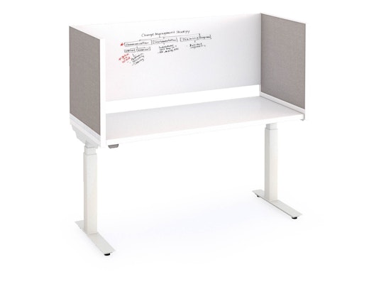 Antenna Desk Surround antenna desk surround laminate back panel with fabric end screens k. stand