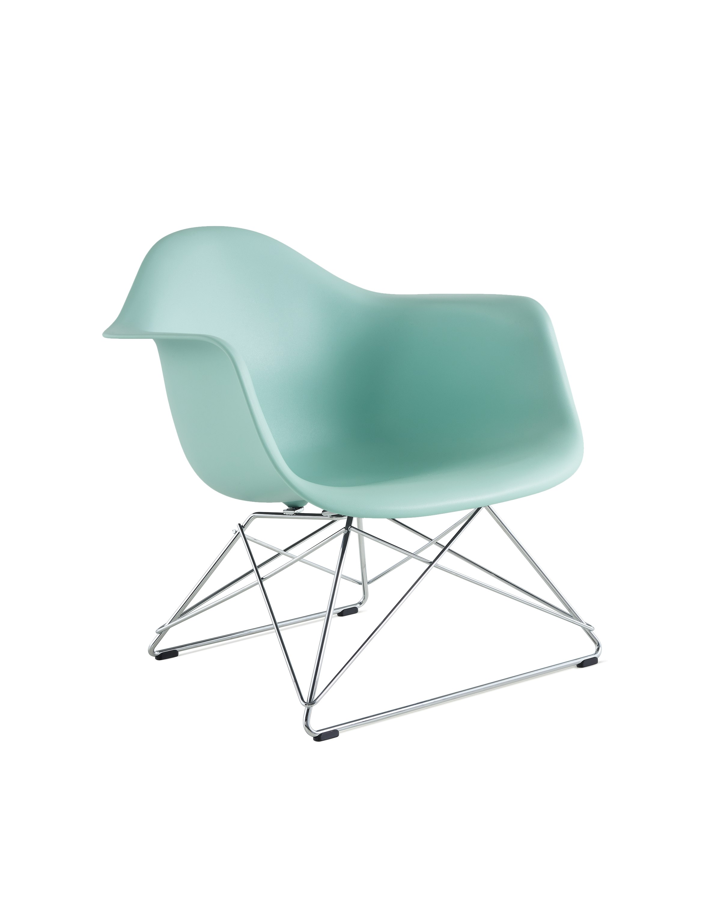 Eames Molded Plastic Low Wire Base Armchair