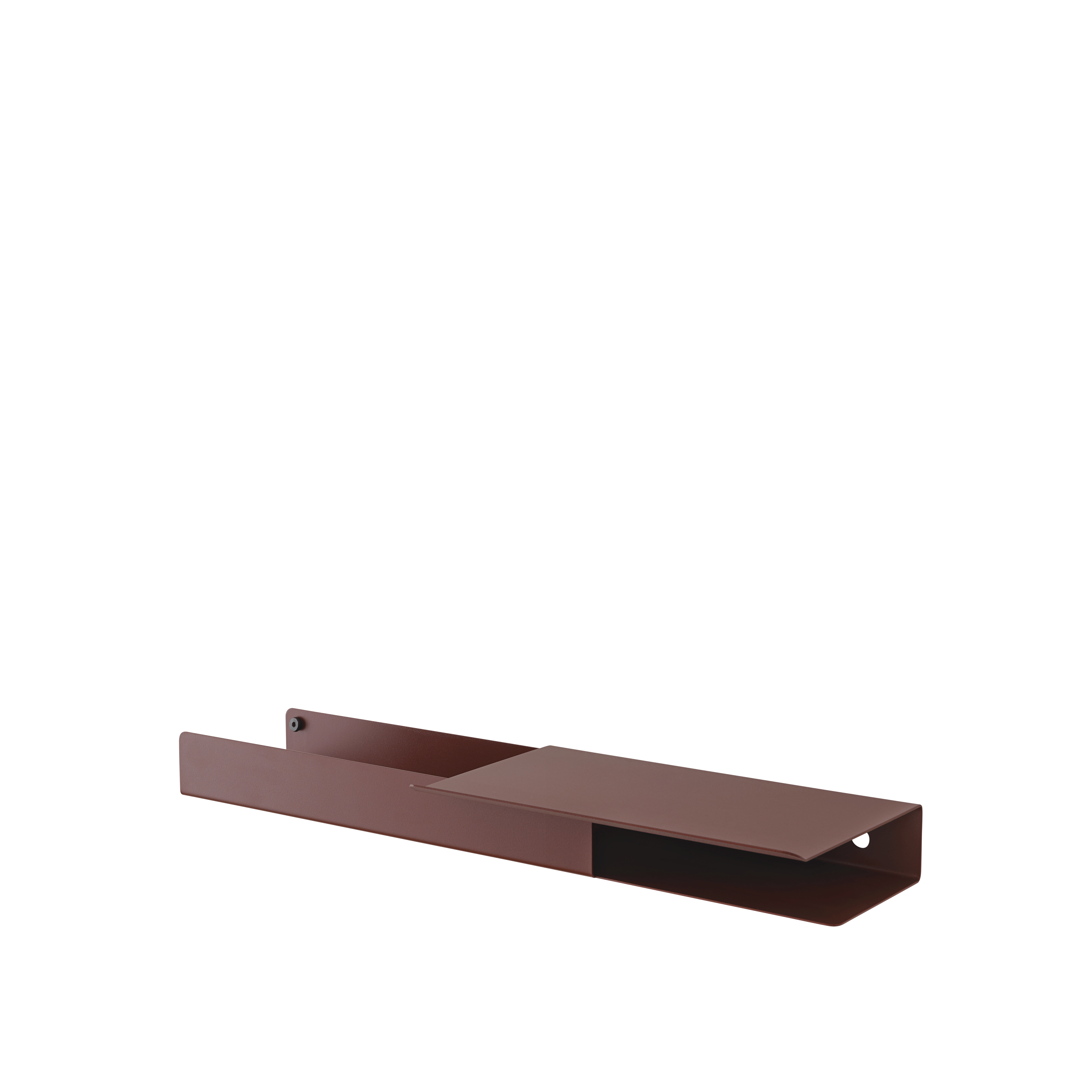 Folded Shelves, Platform: Deep Red