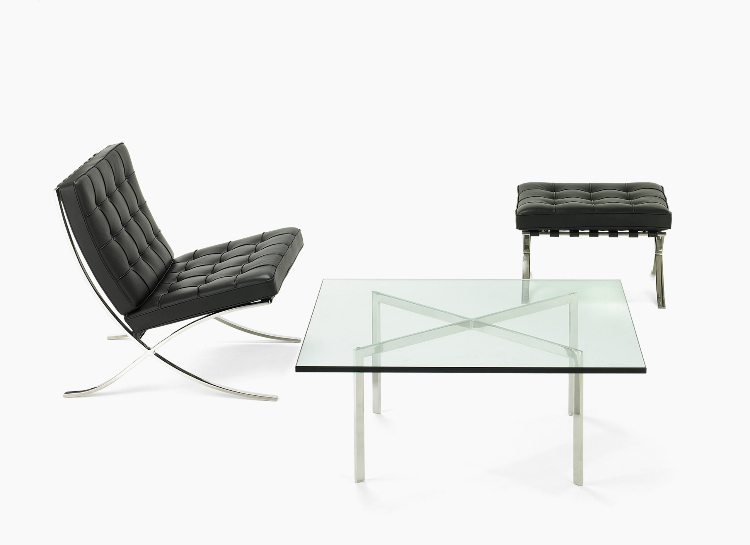 Barcelona Table, Barcelona Chair, Barcelona Stool
