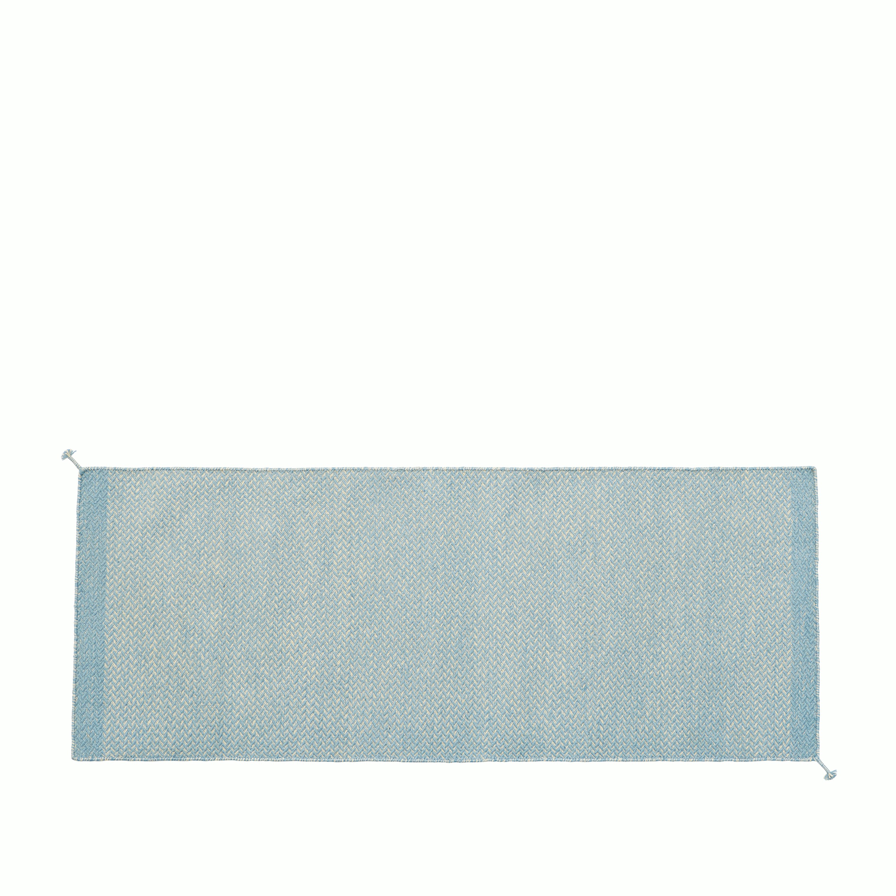 Ply rug recycled polyster 80x200 light blue muuto hi res