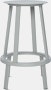 A sky grey Revolver Counter Stool viewed from the front