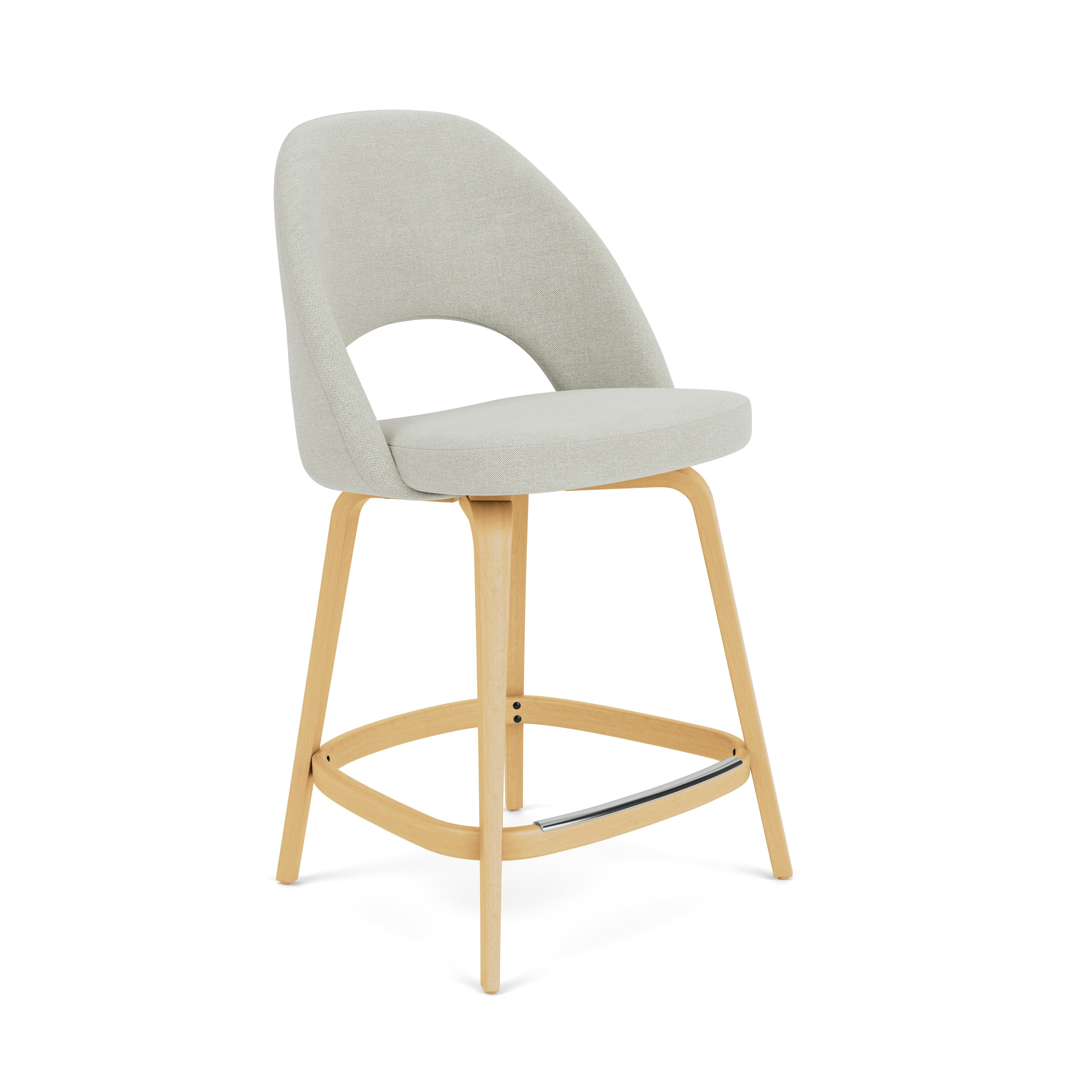 Saarinen Executive Stool - Counter Height, Crossroad, Gravel, Oak