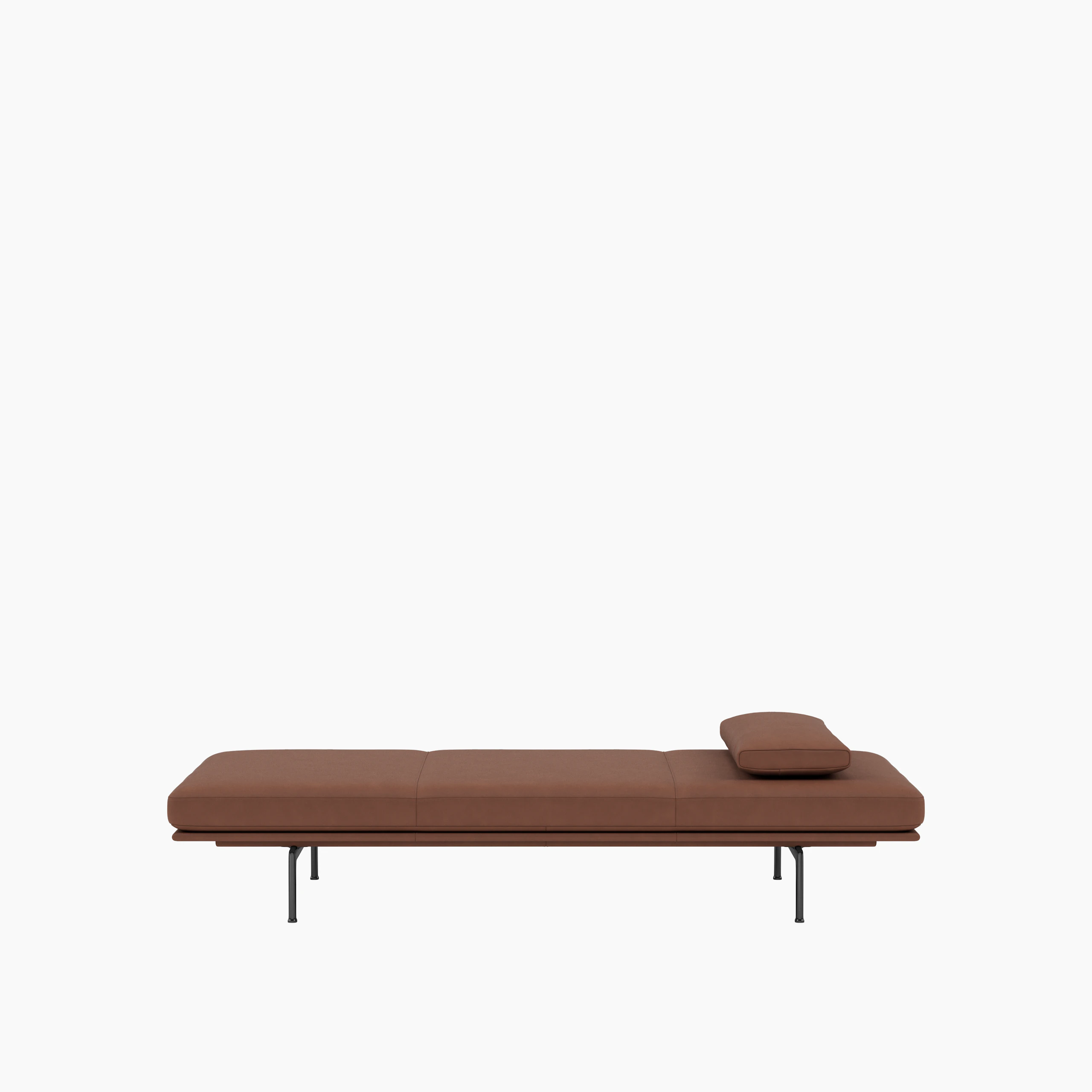 Outline Daybed with Cushion - Allure Leather, Cedar