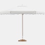 Tuuci Ocean Master Hexagon Scalloped Umbrella,  Contrast Trim
