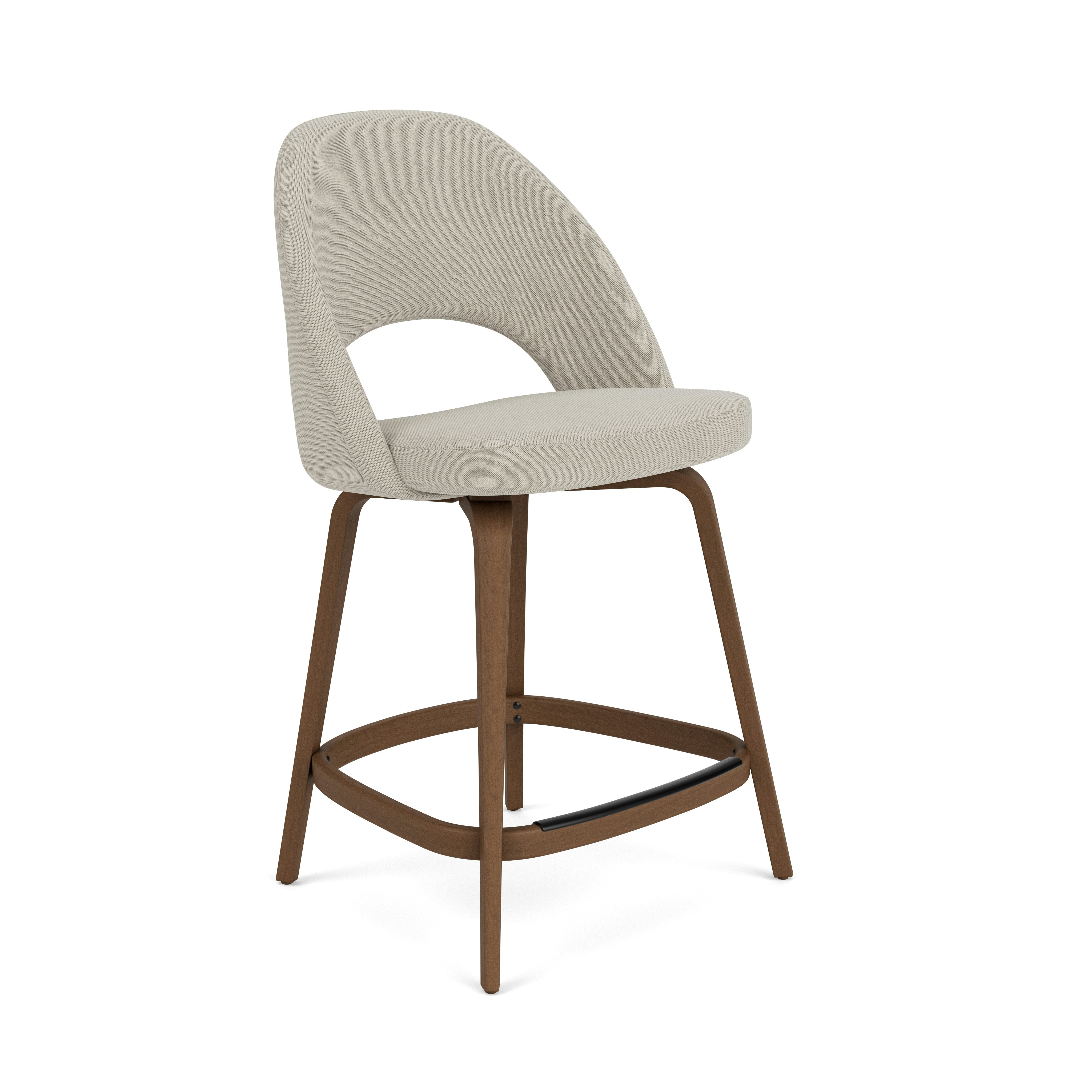 Saarinen Executive Stool - Counter Height, Crossroad, Almond, Light Walnut