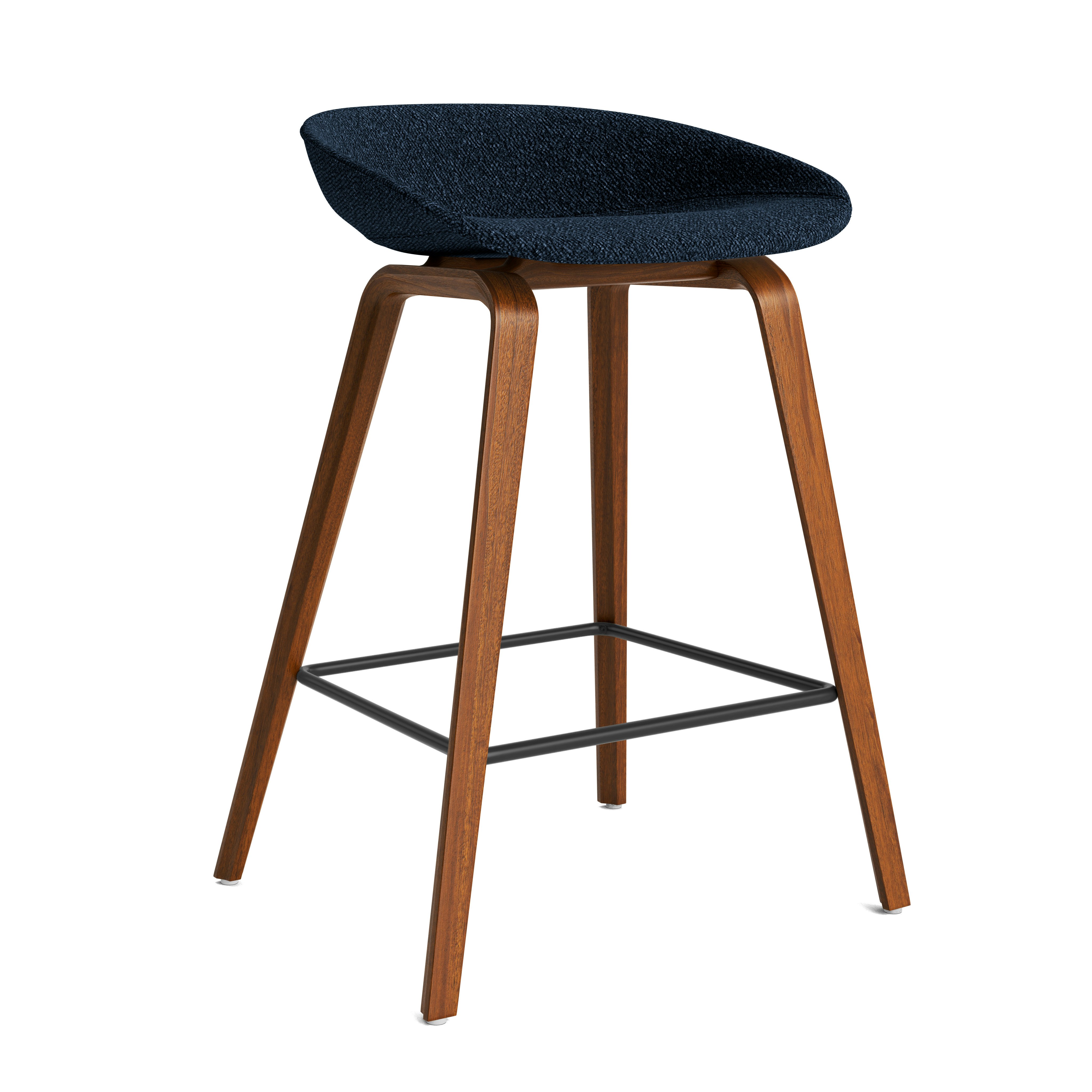 AAS 33 - Counter Height - Flamiber, J4 Dark Blue - Walnut