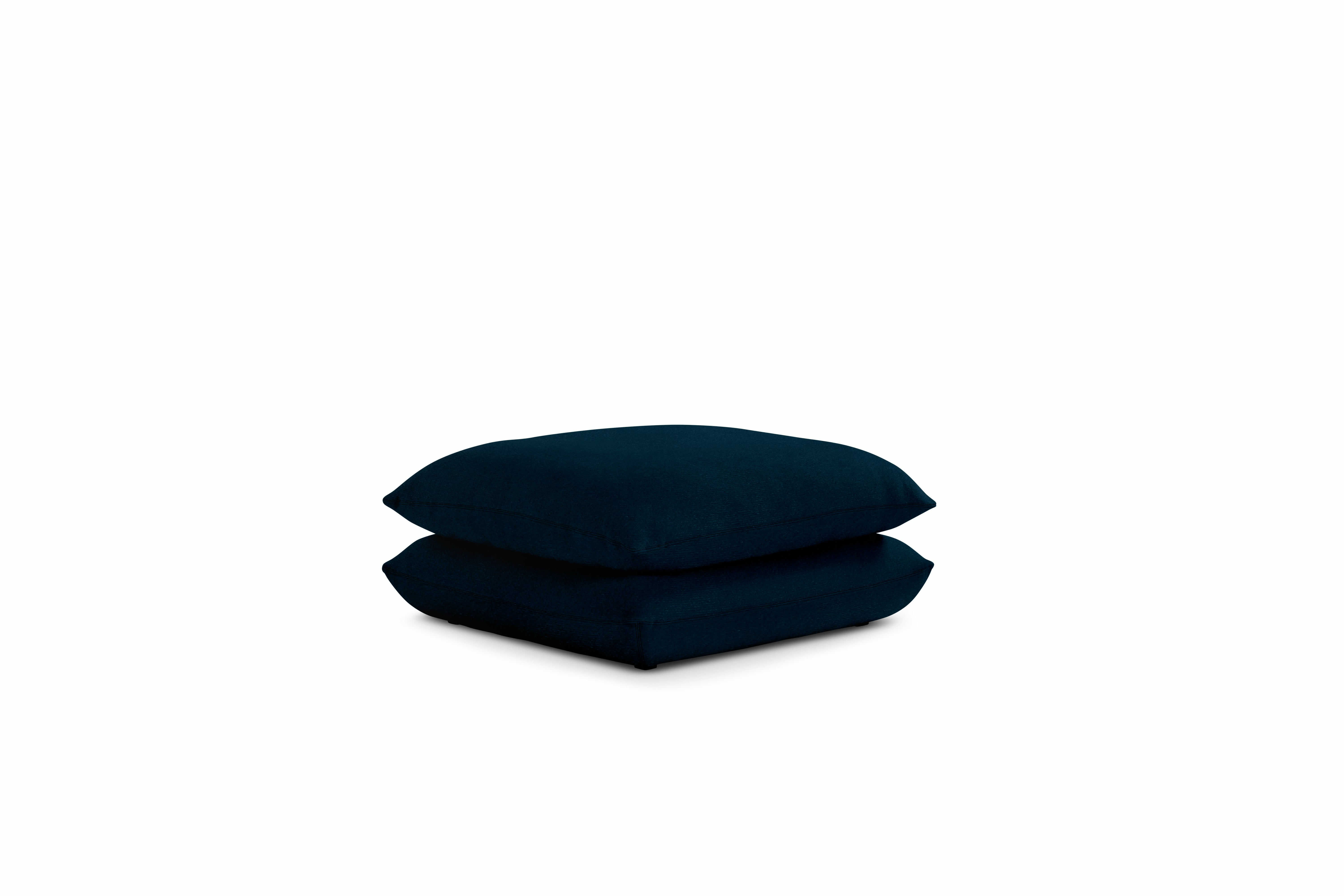 Pillo Ottoman - Standard or Deep Iseo  Dark Blue