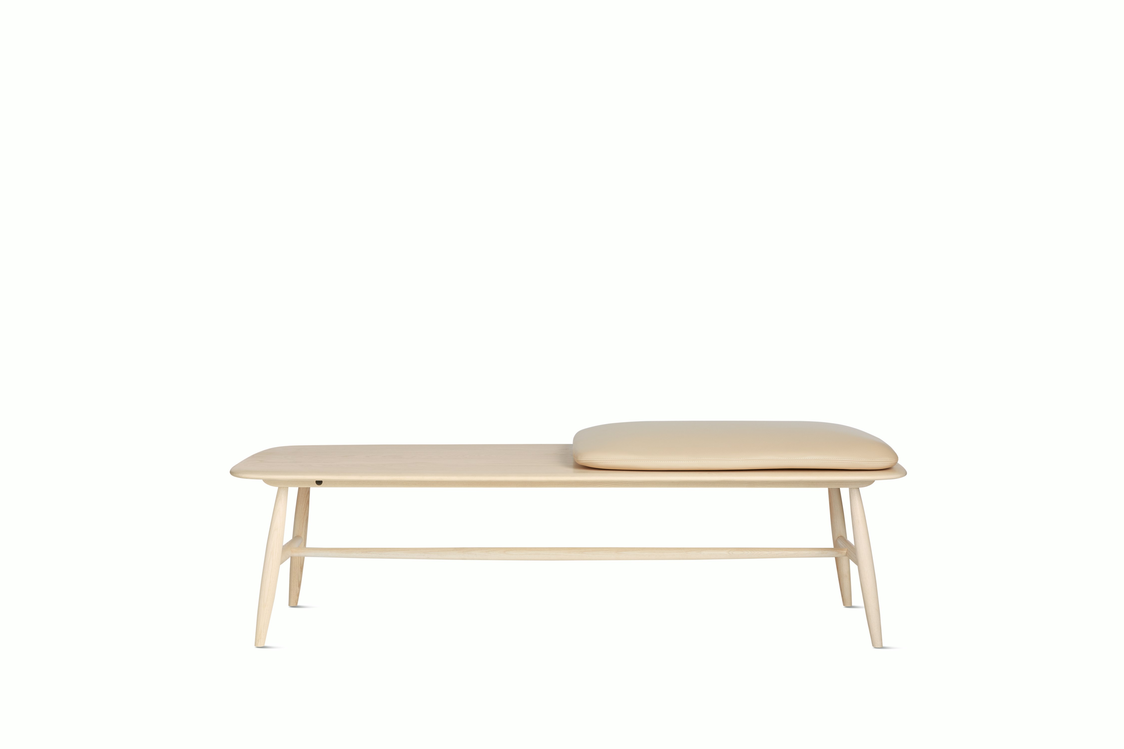 Von Bench with Leather Seat Pad