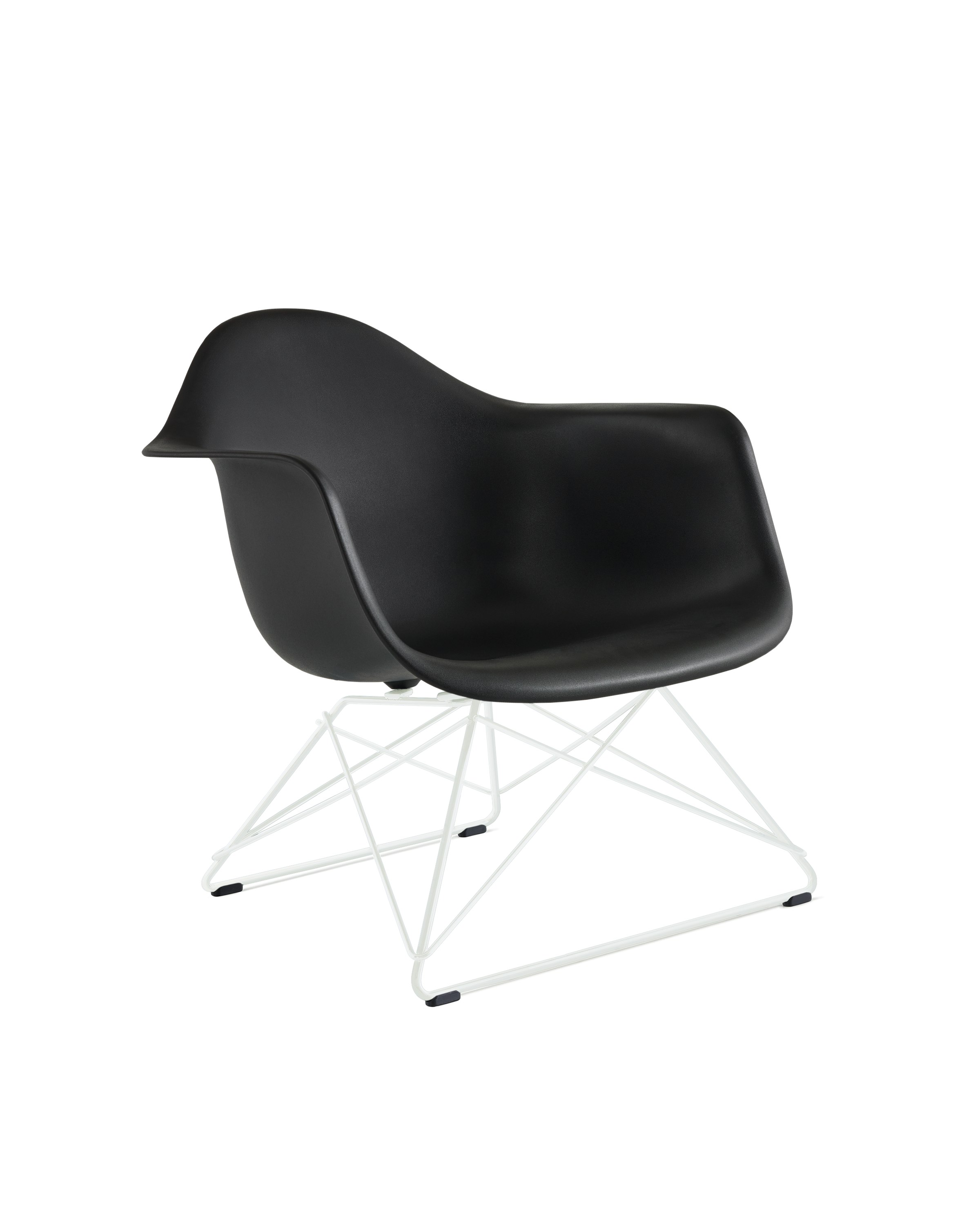 Eames Molded Plastic Low Wire Base Armchair LAR