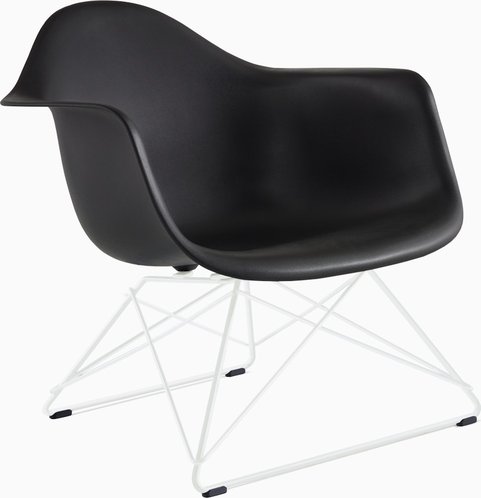 Eames Molded Plastic Low Wire Base Armchair LAR