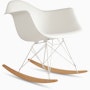 Eames Molded Plastic Armchair, Rocker Base Eames Molded Plastic Armchair, Rocker Base