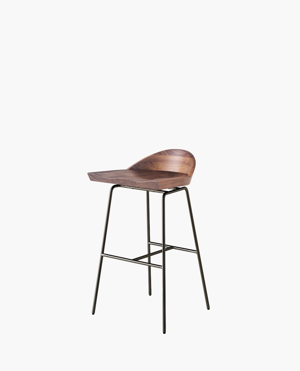 Spindle Stool, Low Back