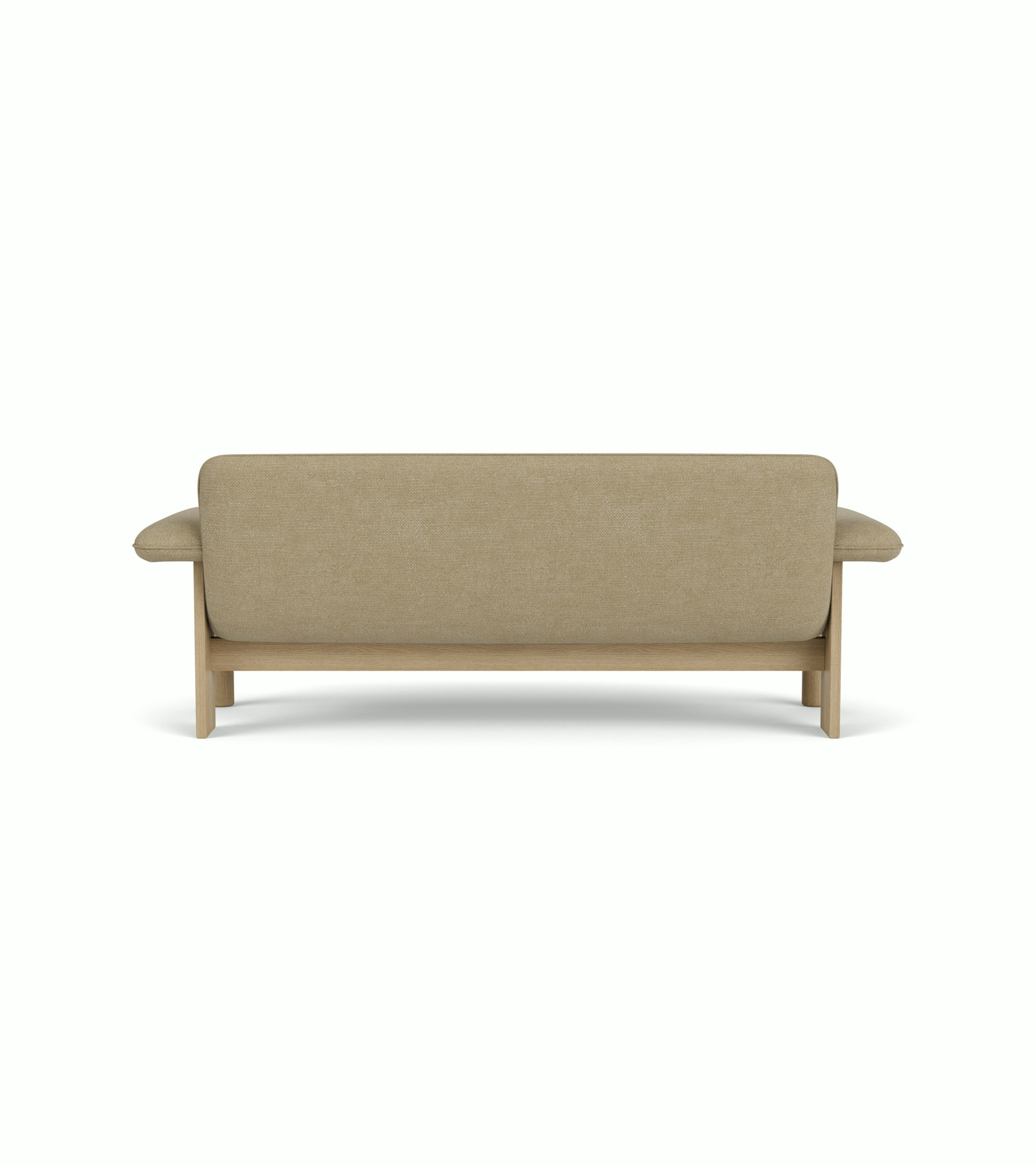 Brasilia Sofa - Natural Oak, Audo Boucle, Driftwood