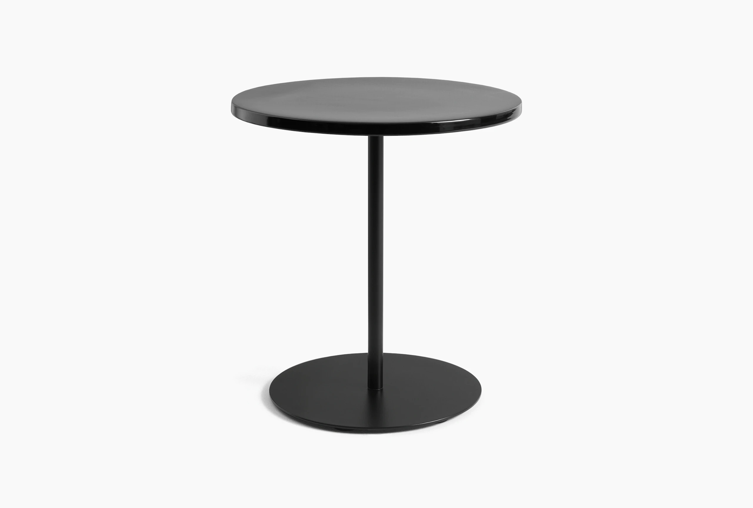 Pyro Side Table - Black Ceramic Top, Black Base