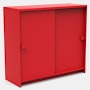 Slider Storage Cabinet - Red