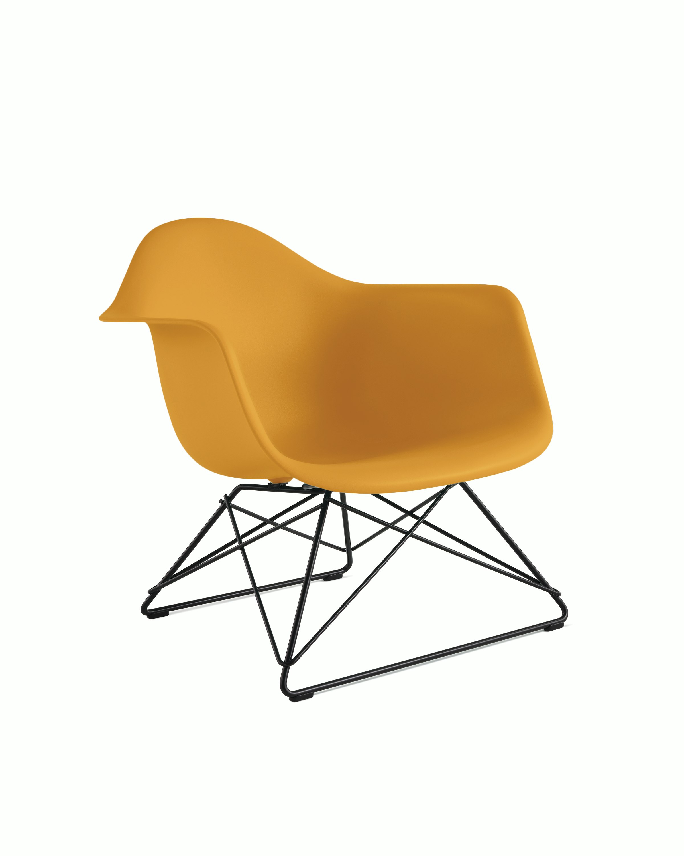 Eames Molded Plastic Low Wire Base Armchair