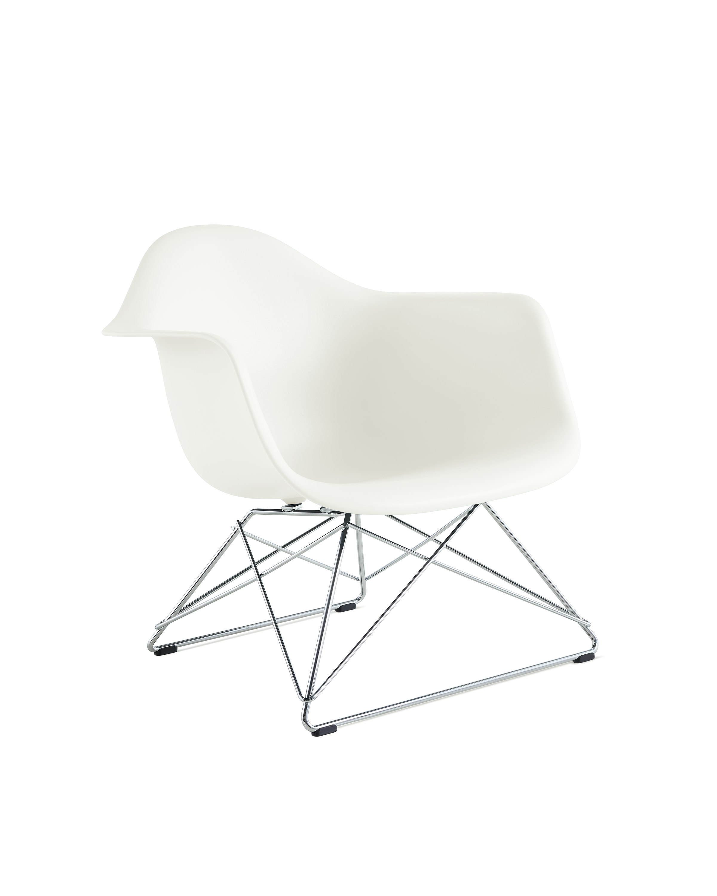Eames Molded Plastic Low Wire Base Armchair LAR