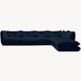 Pillo Sectional -  Right,  Five Seater with Ottoman,  Standard or Deep,  Utopia,  Atlantic