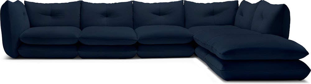 Pillo Sectional -  Right,  Five Seater with Ottoman,  Standard or Deep,  Utopia,  Atlantic