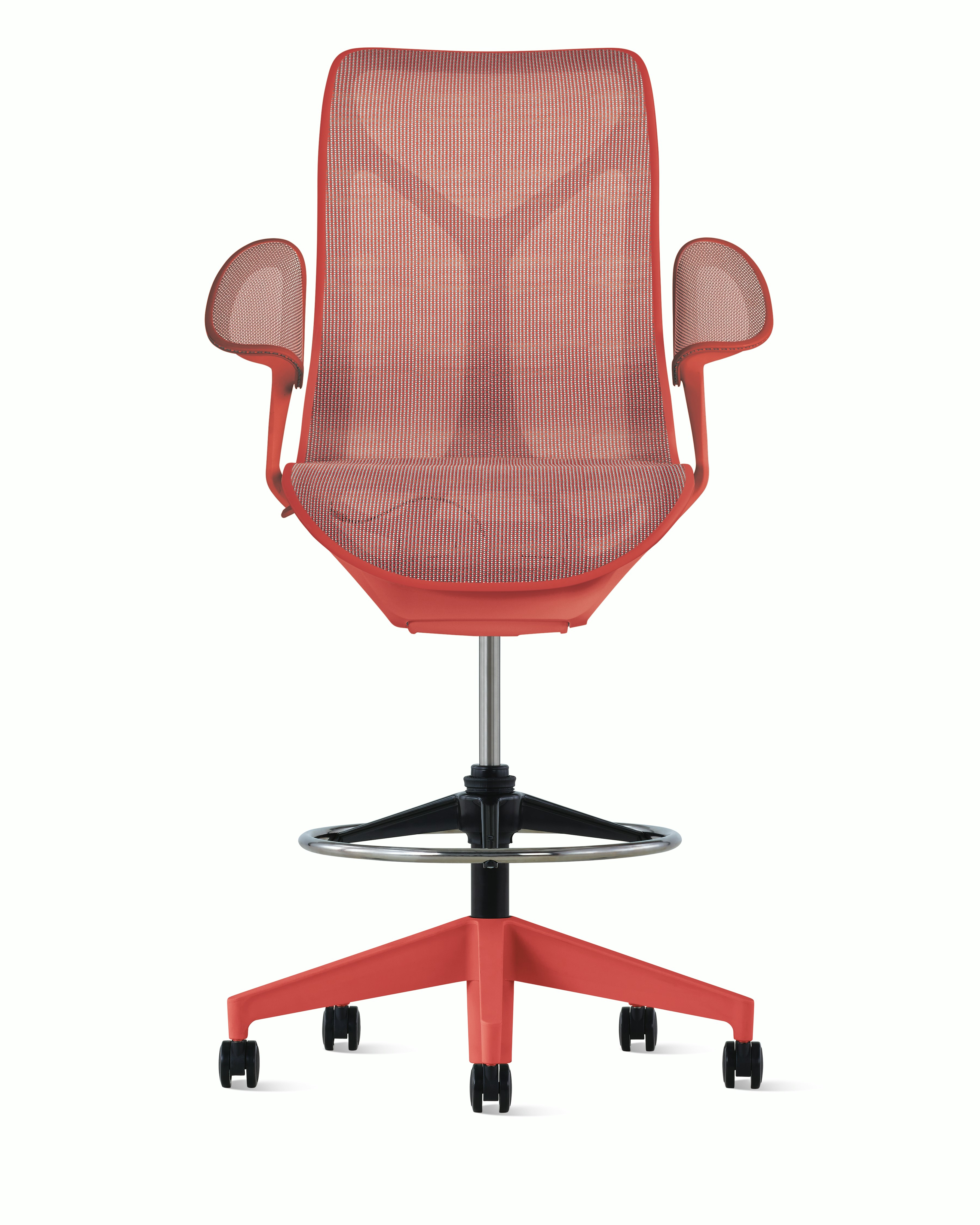 Cosm Stool Mid Back Leaf Arm