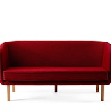 Rockwell Unscripted Sofa Rockwell Unscripted sofa wood base wood legs white oak legs