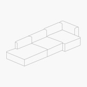 One-Arm Sectional Wide - Right