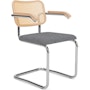 Cesca Chair With Upholstered Seat Pad Cesca Upholstered Seat Armchair