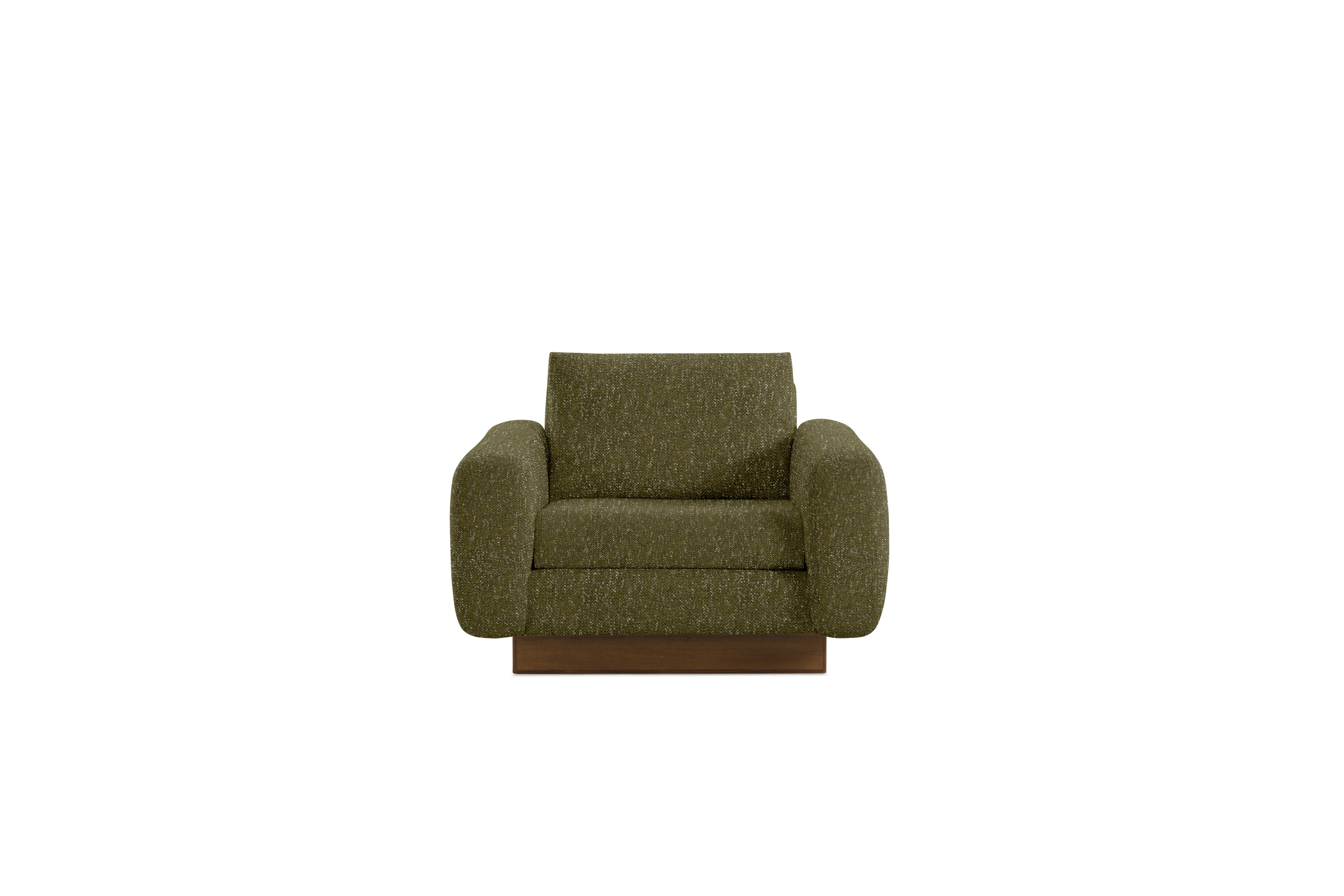Mesa Lounge Chair - Novato,  Olive,  Walnut