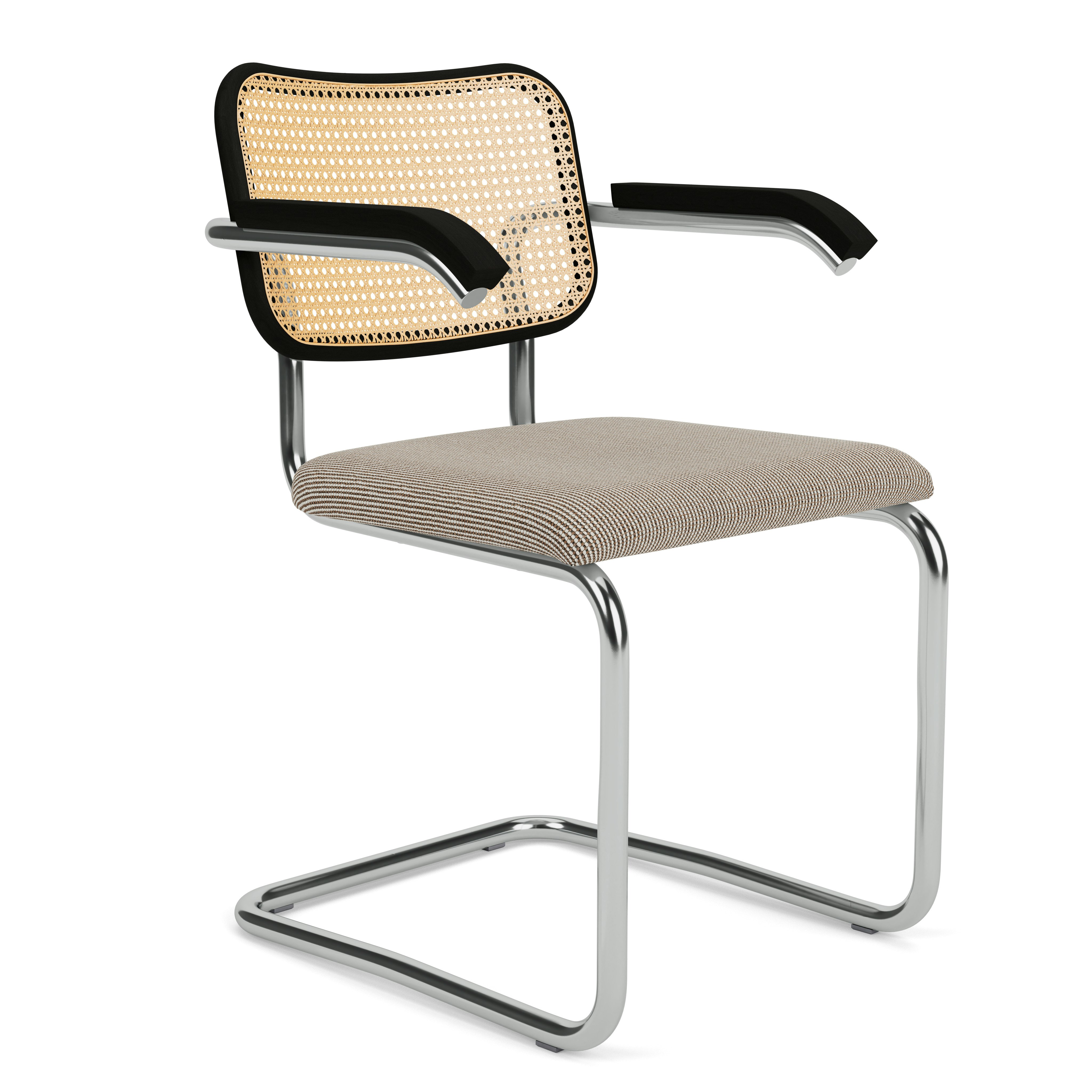 Cesca Upholstered Seat Armchair