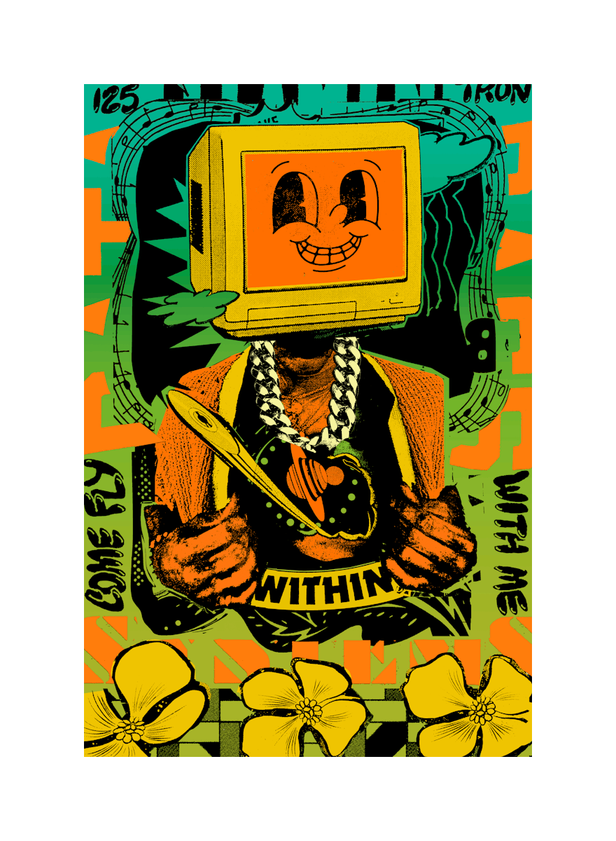 FAILE Artwork Come Fly With Me Print FAILE Artwork Come Fly With Me Print