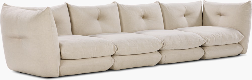 Pillo Sofa -  Four Seater Standard or Deep in Haven Ivory
