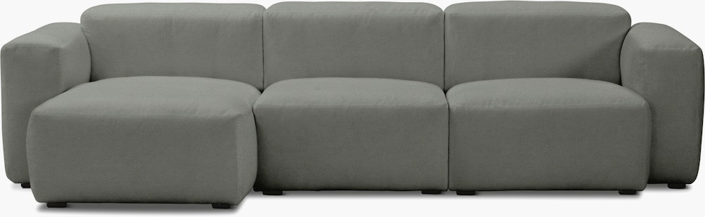 Mags Soft Low Sectional with Chaise Narrow