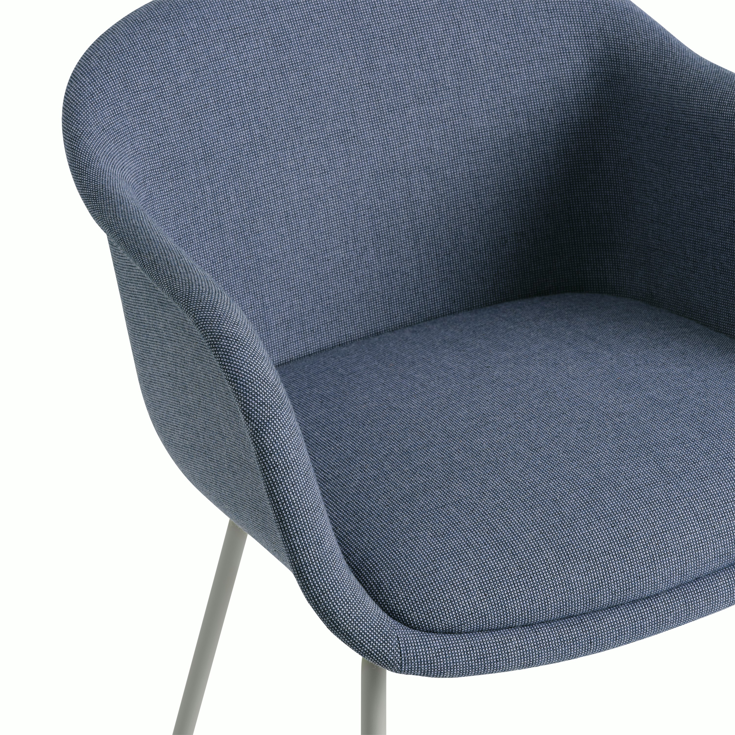 Fiber conference armchair wood base grey sabi 631 detail