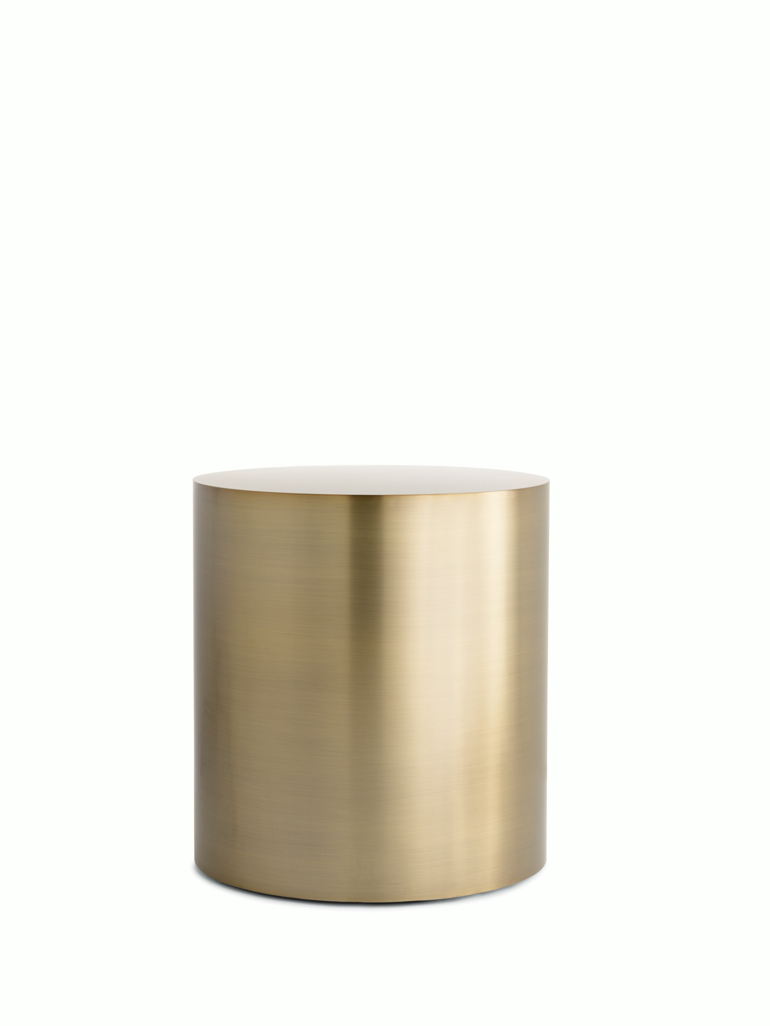 bronze drum side table