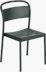 Linear Steel Chair - Side Chair,  Dark Green