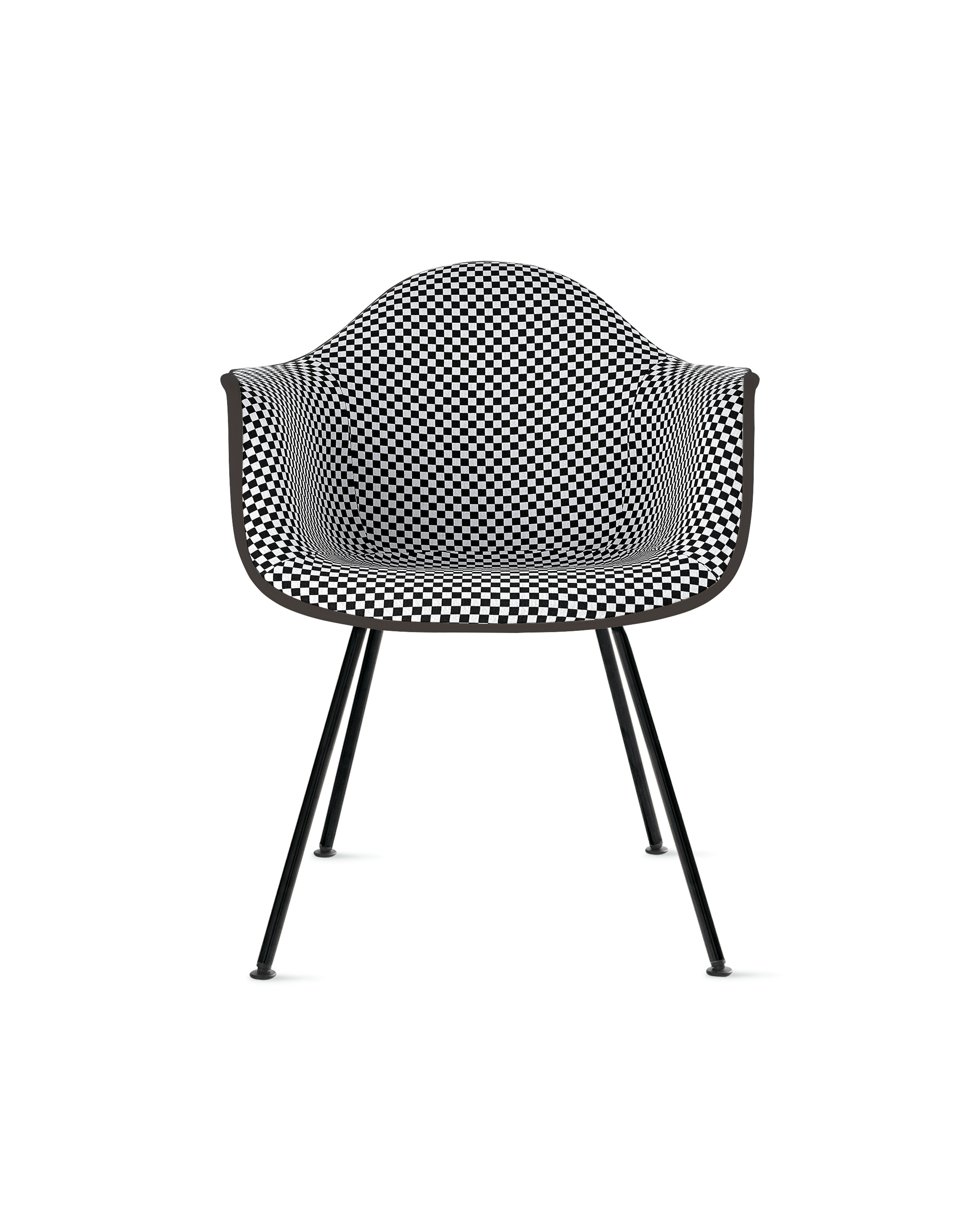 Eames Upholstered Molded Plastic Armchair