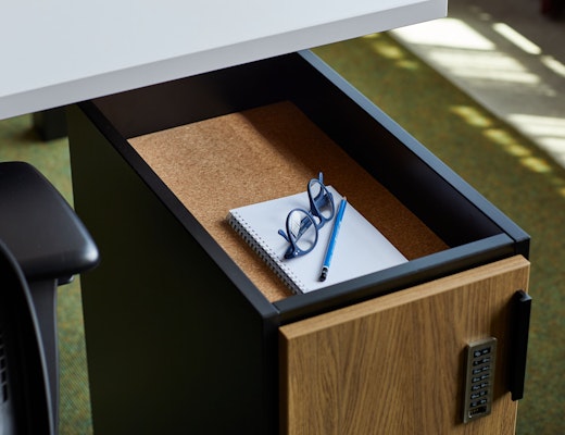 Anchor Storage knoll design days 2019 anchor storage mobile credenza detail