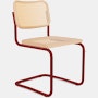 Cesca Chair - Cane,  Natural Beech,  Red
