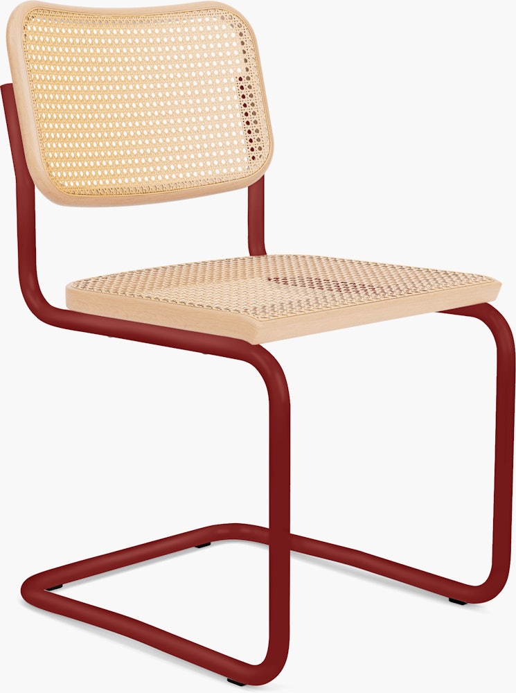 Cesca Chair - Cane,  Natural Beech,  Red