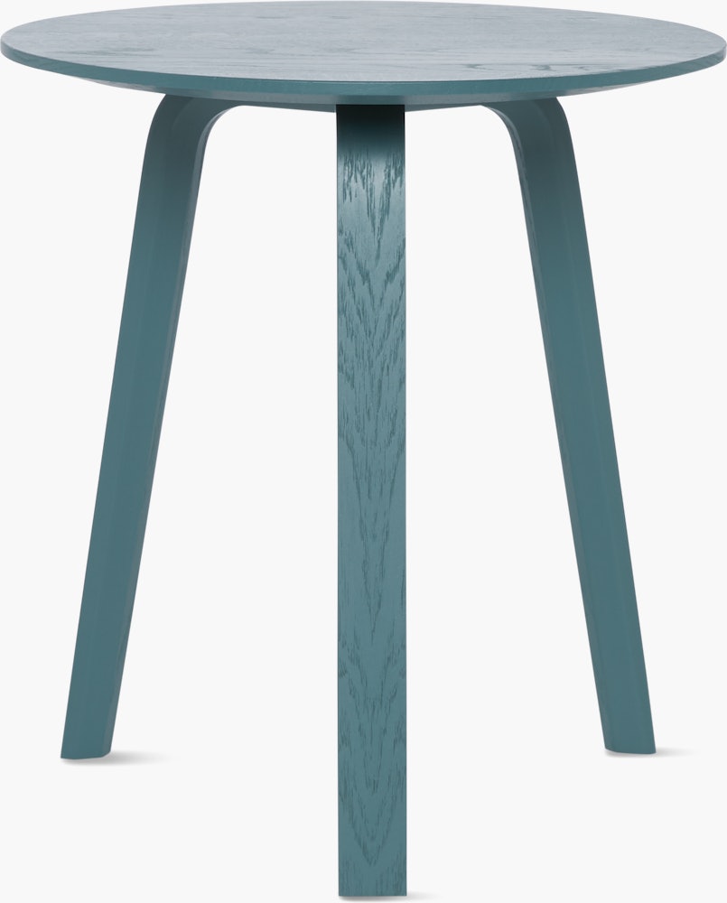 A brunswick green Bella Side Table viewed from the back