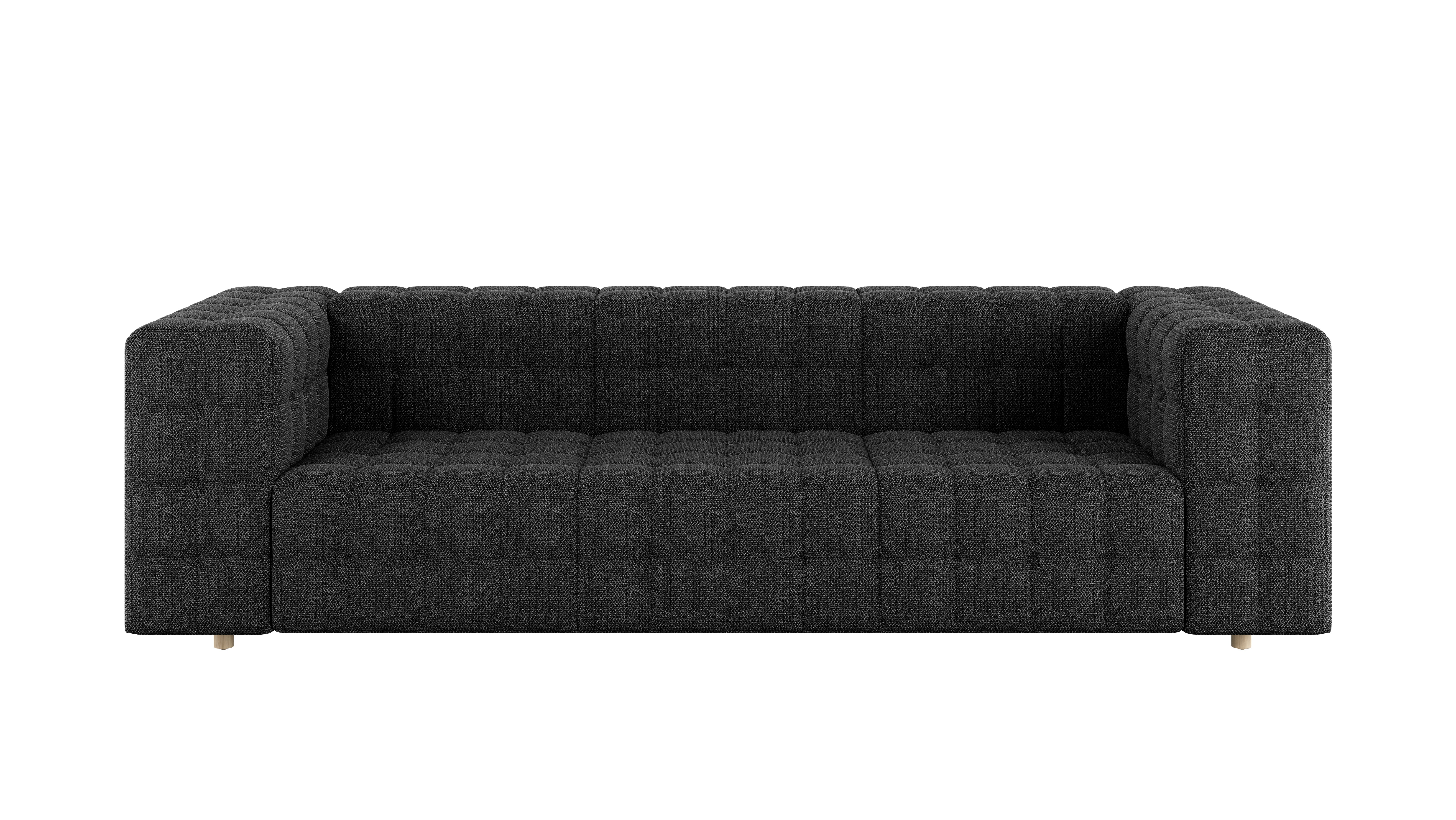 Rapport Sofa 3 Seater in Capri Graphite with Ash Legs