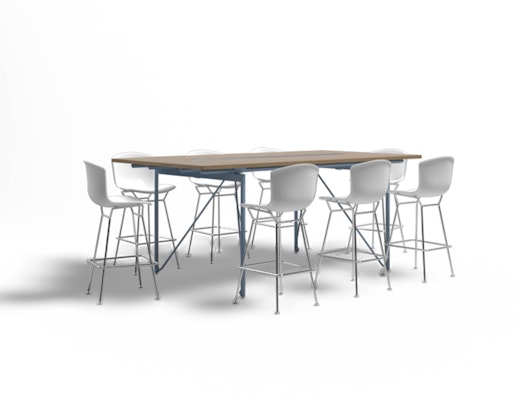 Antenna Workspaces Big Table standing height Bertoia molded shell