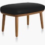 Crosshatch Ottoman Crosshatch Ottoman, Leather