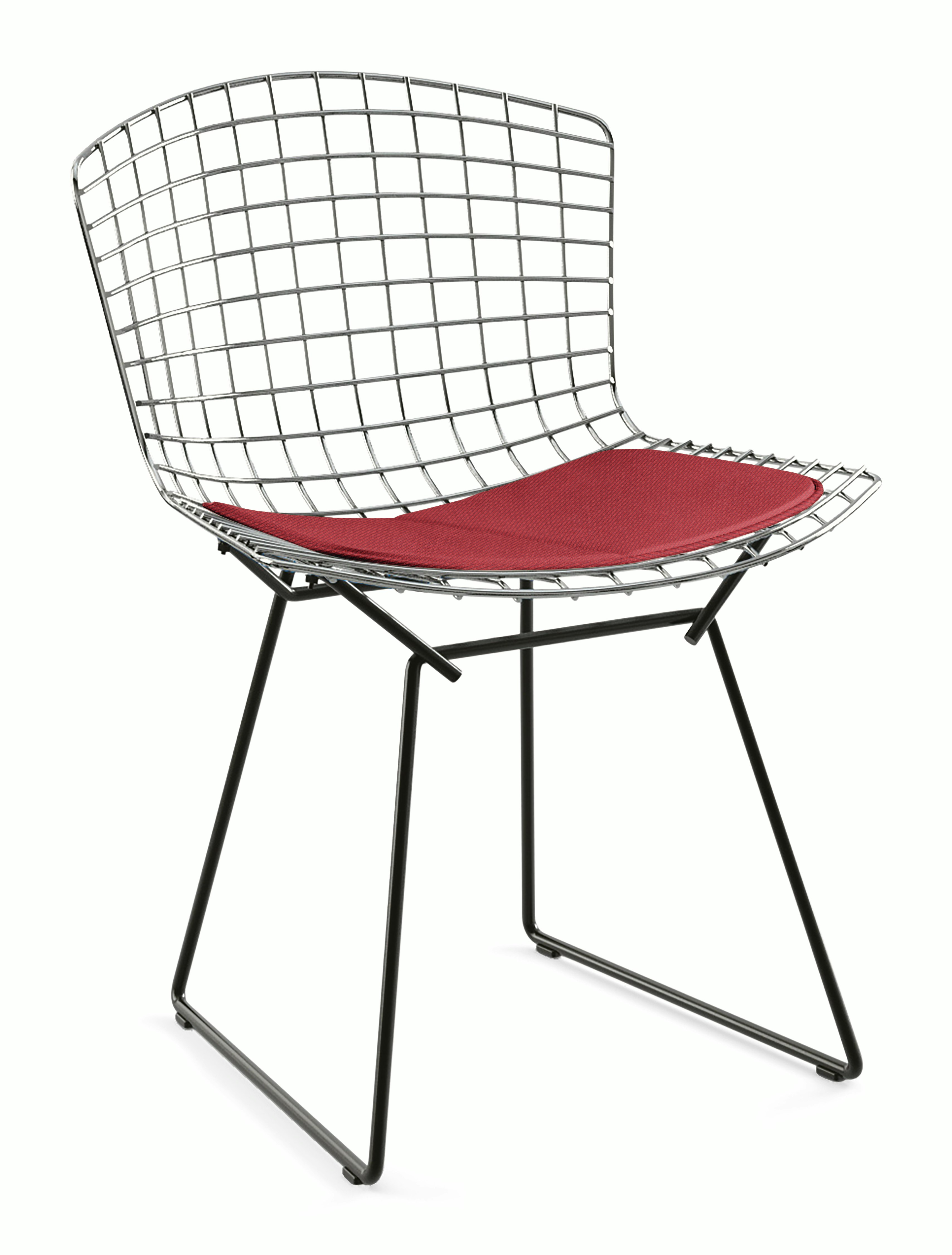 Bertoia Two-Tone Side Chair with Seat Pad