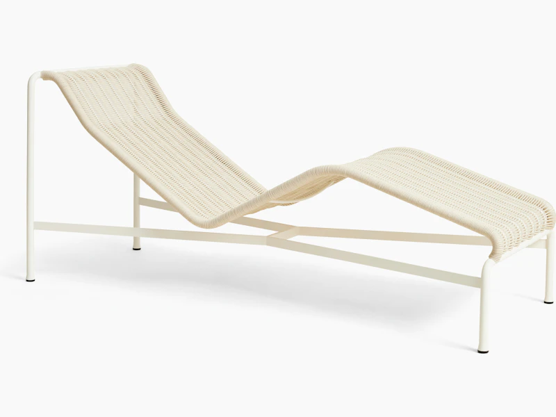 Palissade Cord Chaise Lounge - White