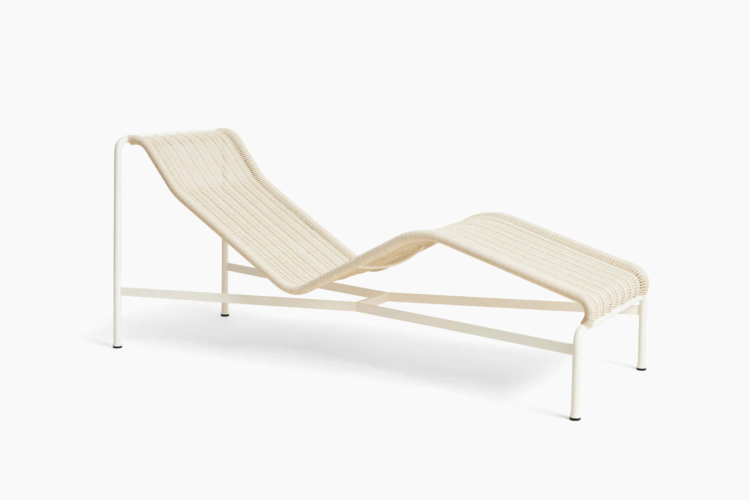 Palissade Cord Chaise Lounge - White
