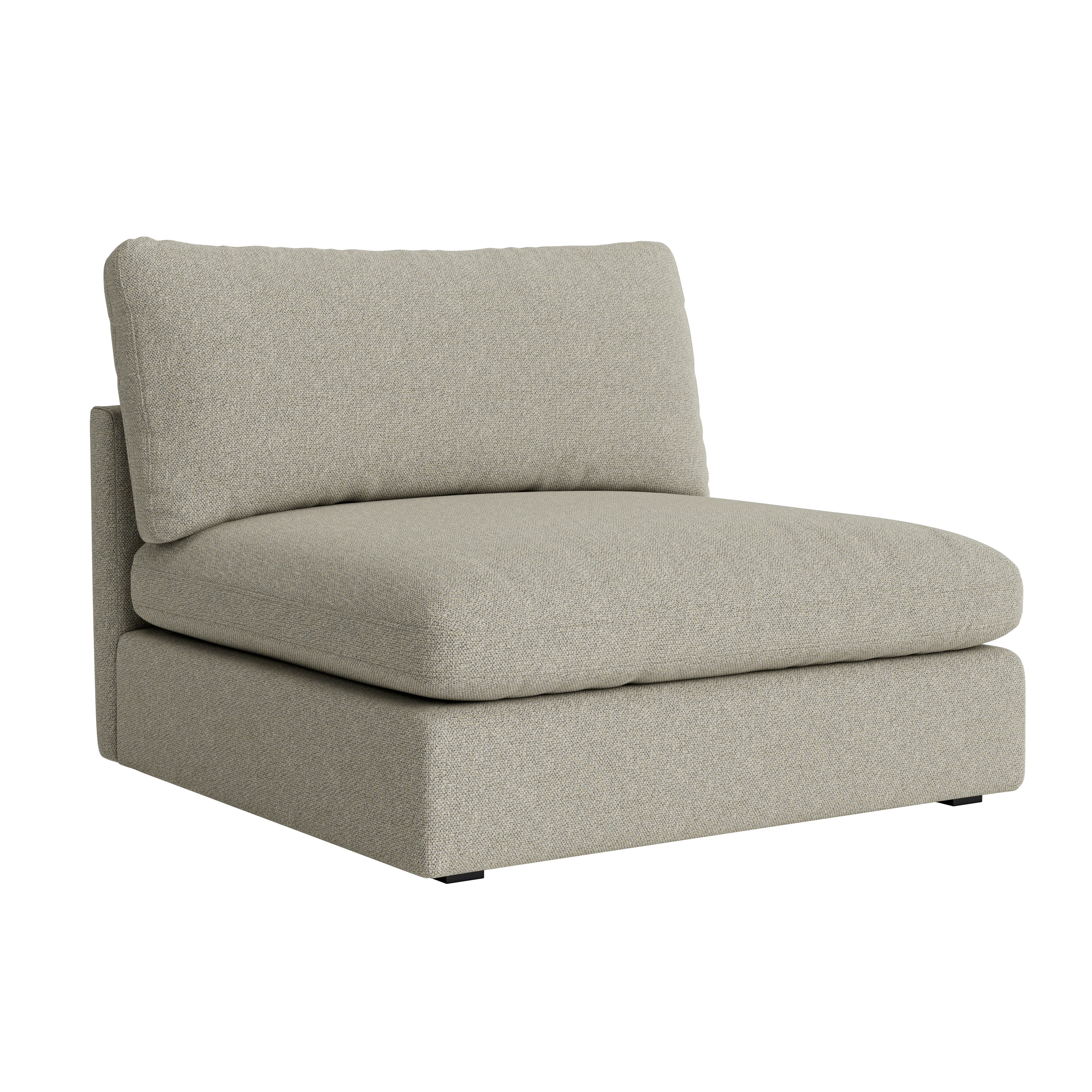 Hackney Lounge 2.0 Armless Single Seater - Loft, 200 Cobblestone