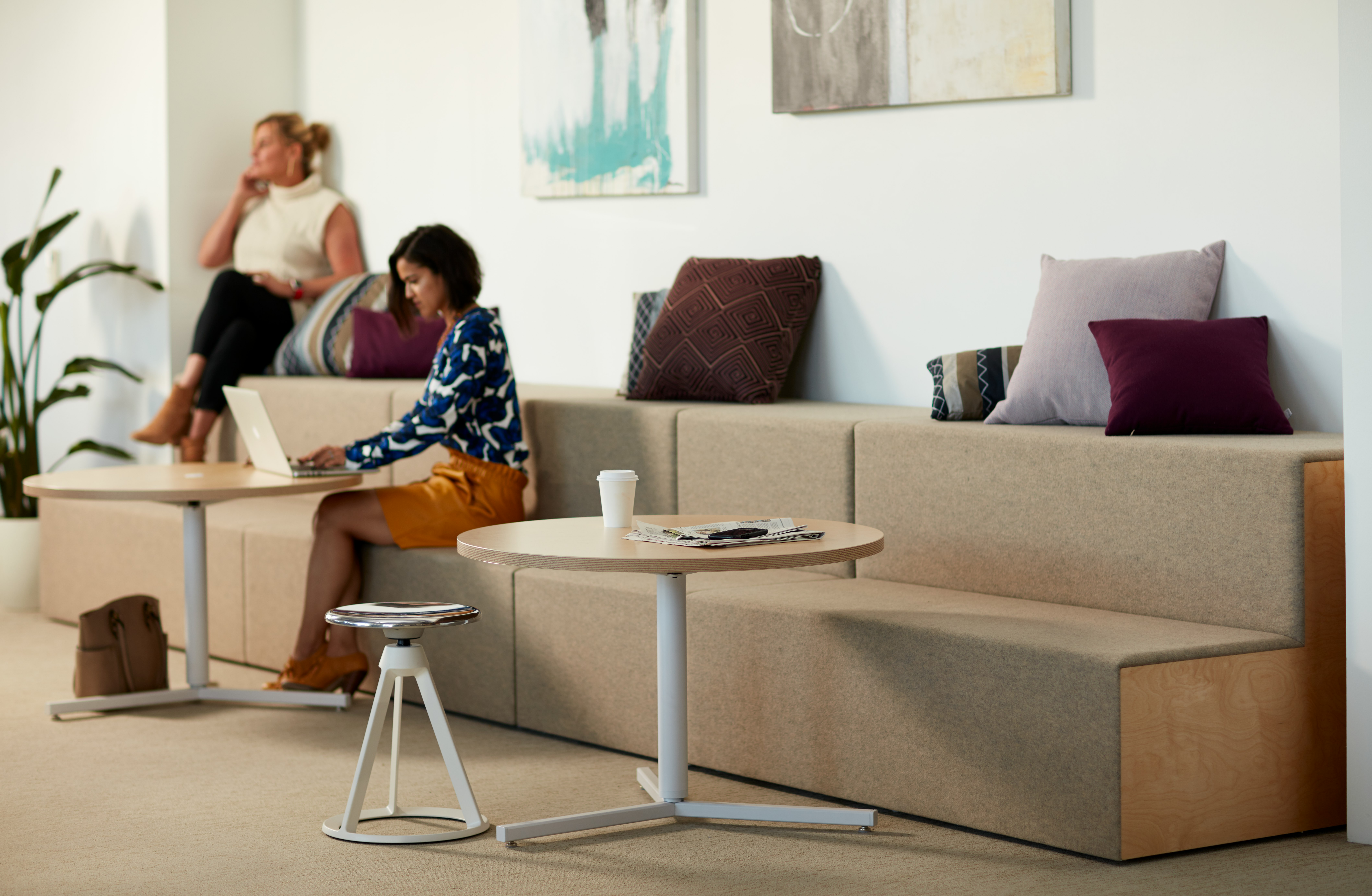 Rockwell unscripted steps piton stool antenna y-base table