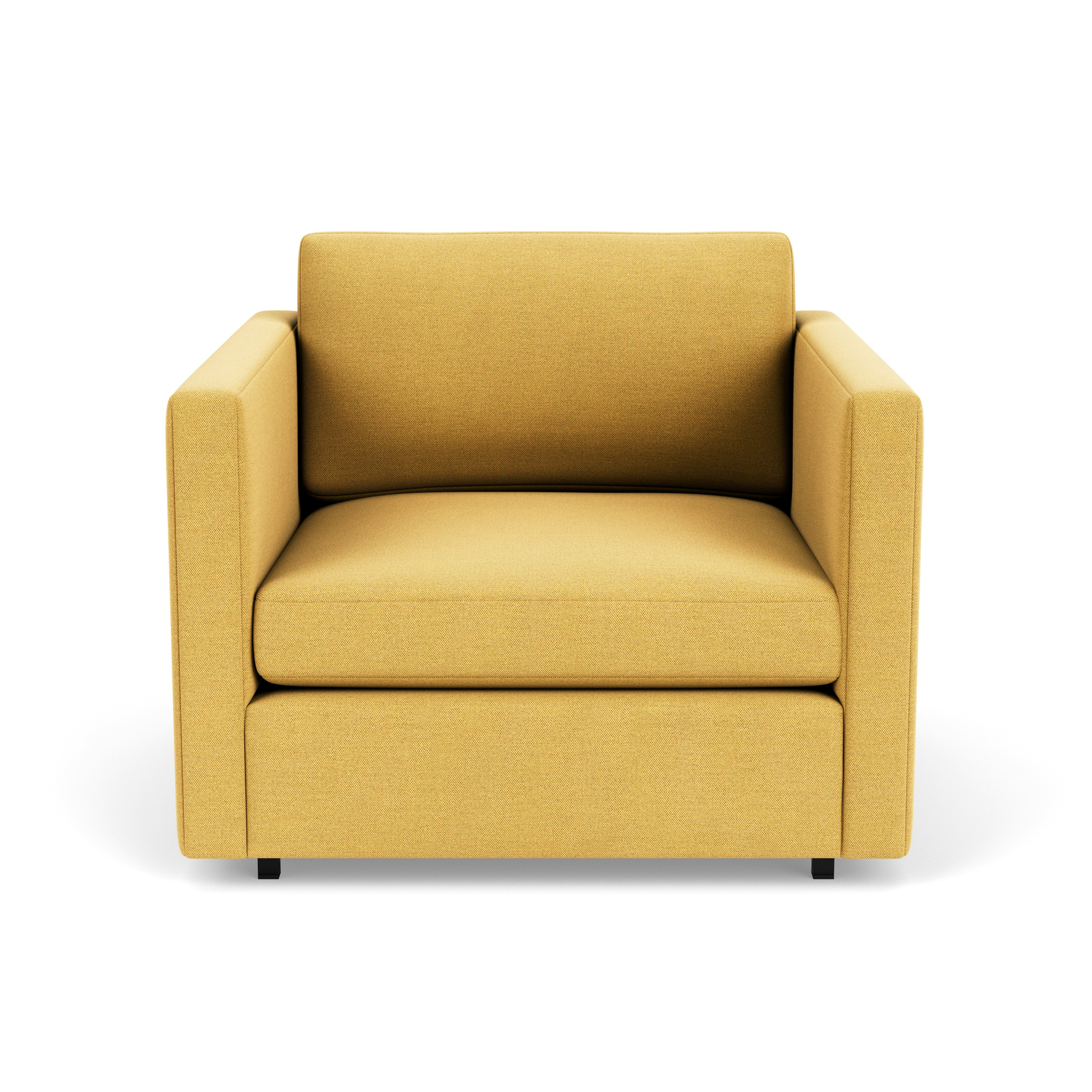 Pfister Armchair - Ultrasuede, Citron